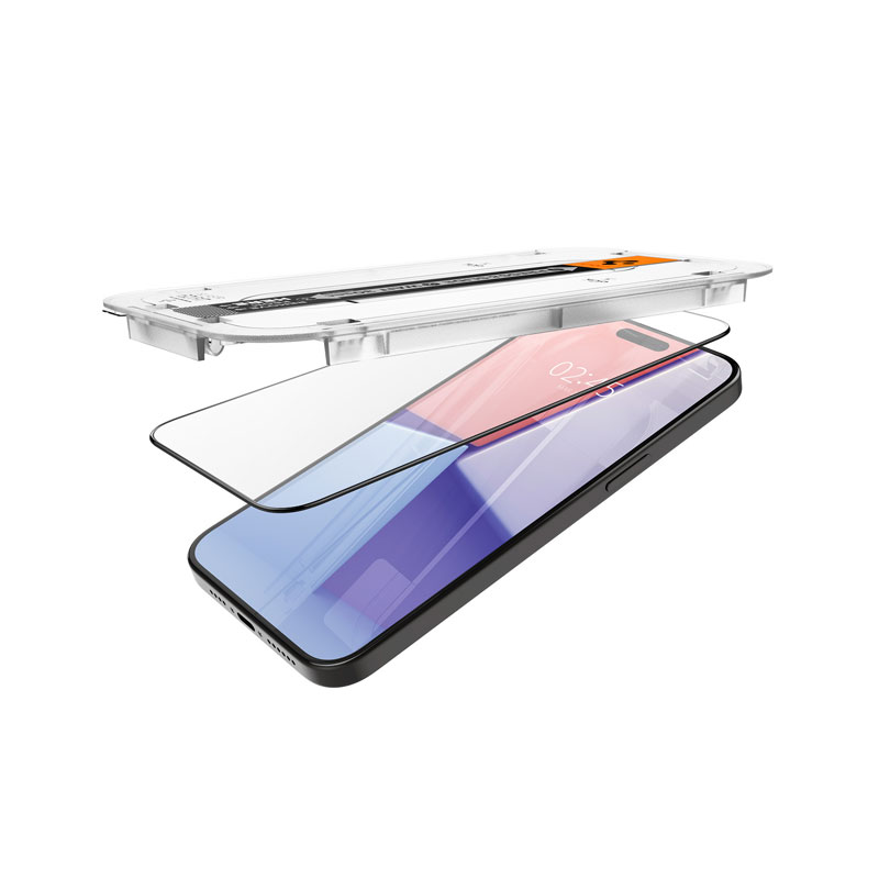 Spigen Glas.tR EZ Fit HD Full Cover Screen Protector for iPhone 15 Pro Max