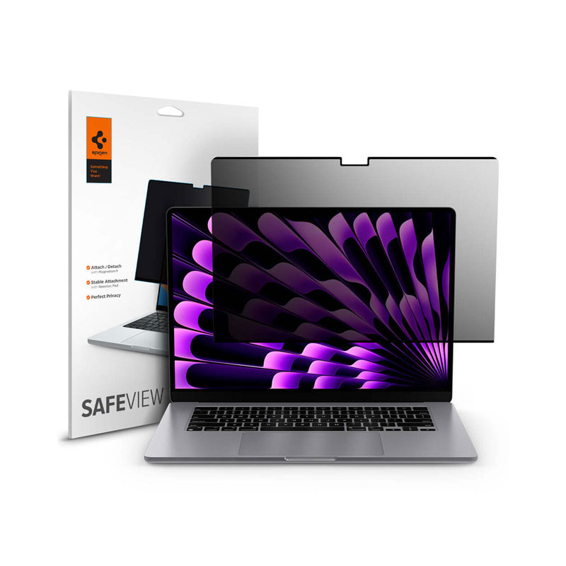 Spigen Safe View Screen Protector for MacBook Air 15" (M4/M3/M2/M1)