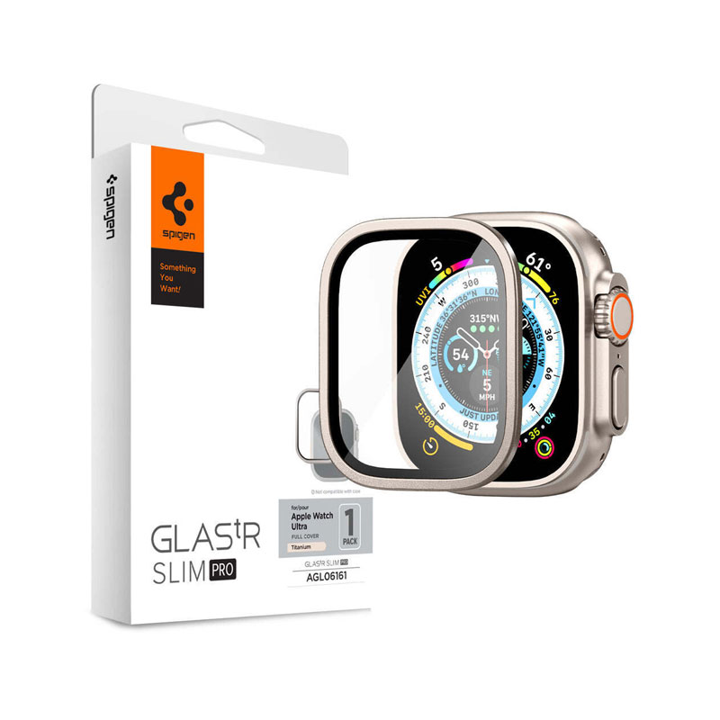 Spigen Glas.tR Slim Pro Screen Protector For Apple Watch Ultra 3/2/1