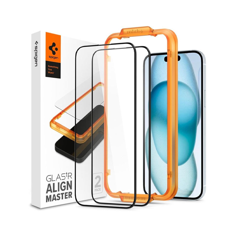 Spigen GLAS.tR Align Master Screen Protector for iPhone 15 (1Pc)