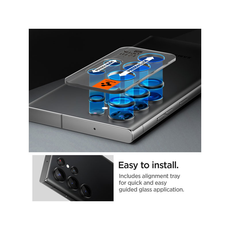 GlastR EZ fit Optik pro Camera Lens Protector for Galaxy S23 Ultra (1Pc)