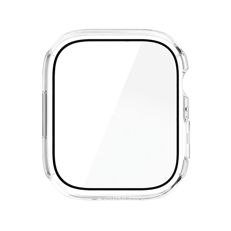 SwitchEasy Nude Tempered Glass Hybrid Case for Apple Watch 9/8/7 (45mm)