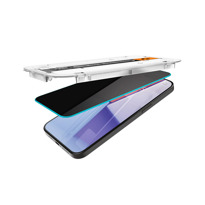 Spigen Glas.tR EZ Fit Privacy Screen Protector for iPhone 15 Pro Max (1Pc)